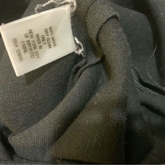 Lisa Perry New York Wide Leg Pants Size Black Women’s 100% wool size 12 - Picture 6 of 7